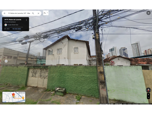 540 - Casa situada à Rua Nobre de Lacerda, n.º 247, freguesia de Afogados, Recife-PE